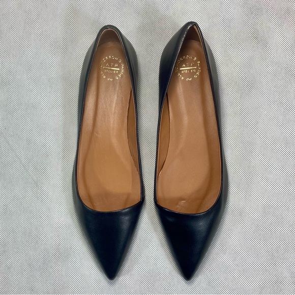 NEW ATP Atelier San Cataldo Black Nappa Ballerinas Handmade in Italy EU 40 - Picture 5 of 16